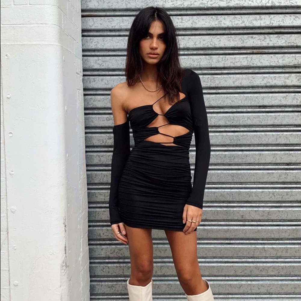 PRINCESS POLLY THRILLER MINI DRESS